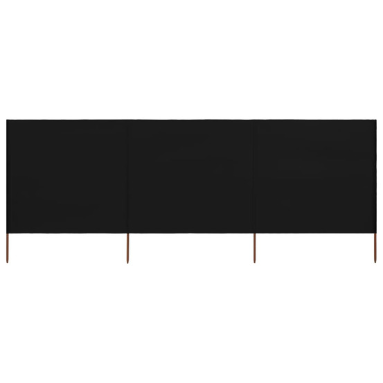 Brise vue 3 panneaux Tissu 400 x 160 cm