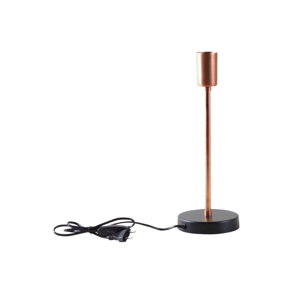 Pied de lampe métal cuivré