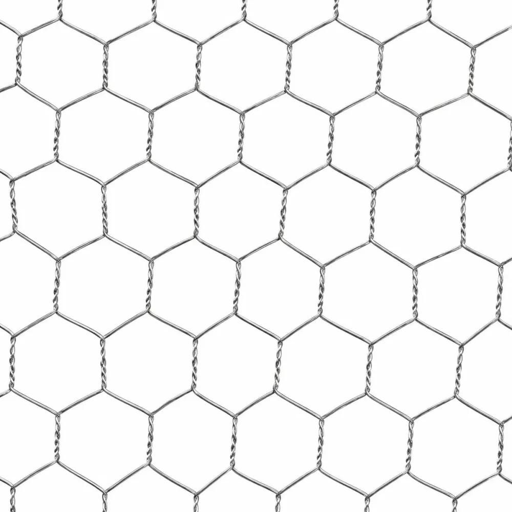 Grillage maille hexagonale 25mm galvanisé hauteur de 1 x 25m
