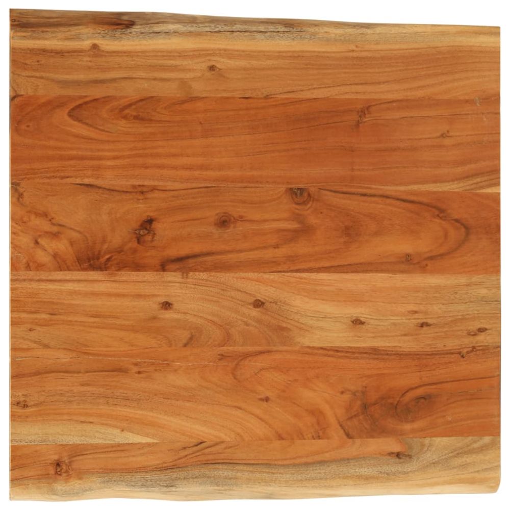 Dessus de table 60x60x3,8 cm carré bois massif d'acacia