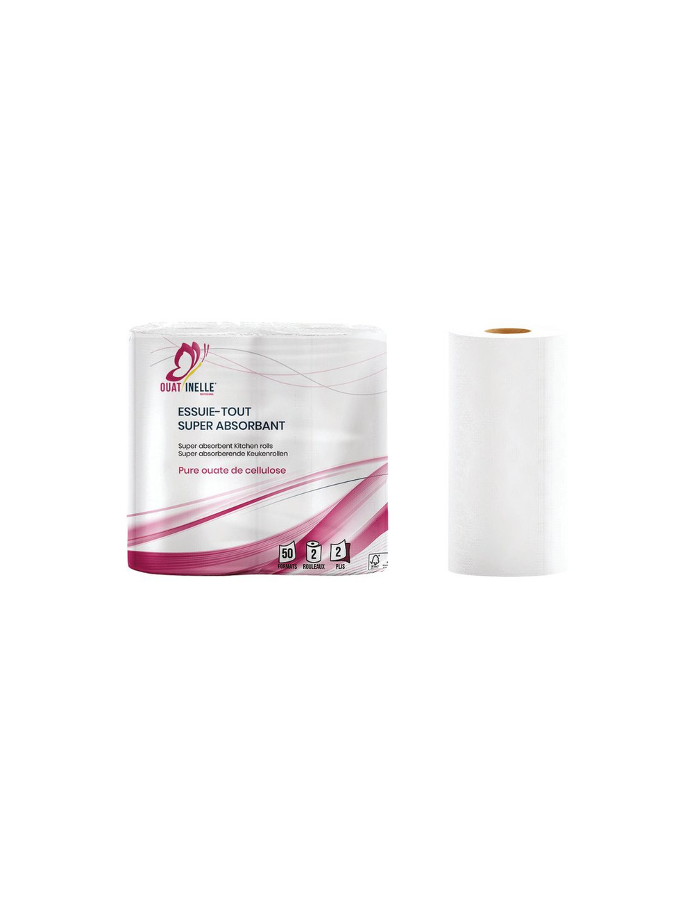 20 essuie tout absorbant blanc 50 feuilles