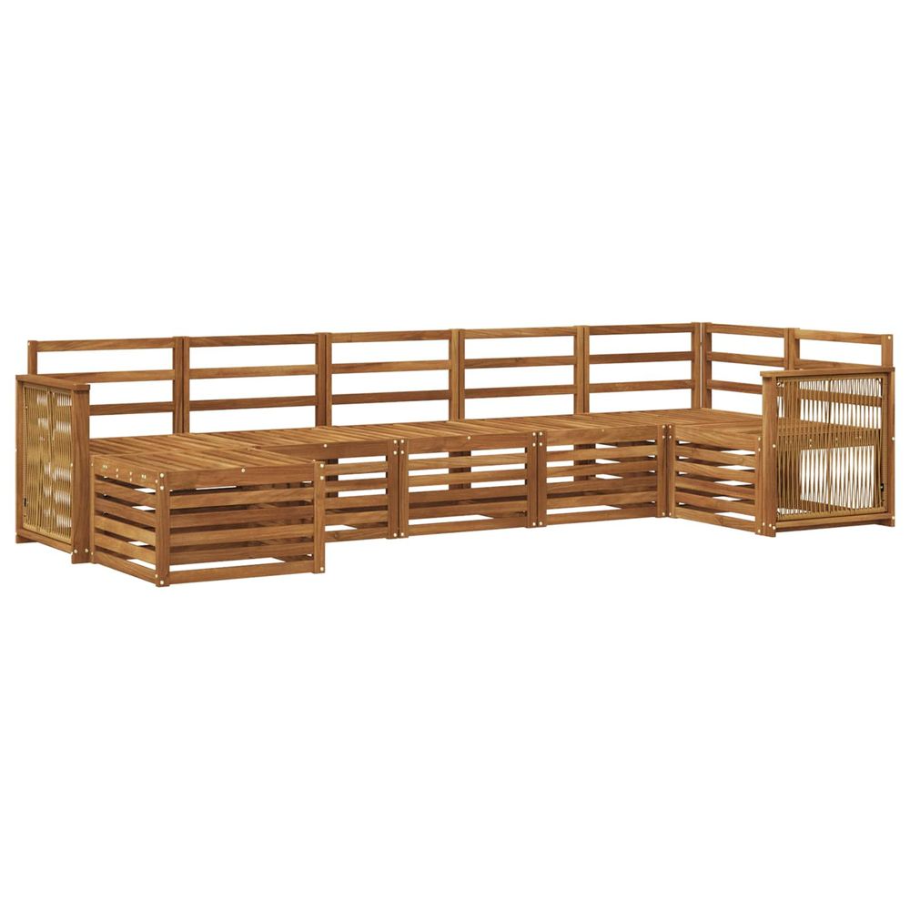 Ensemble de canapés d'extérieur 6 pc naturel