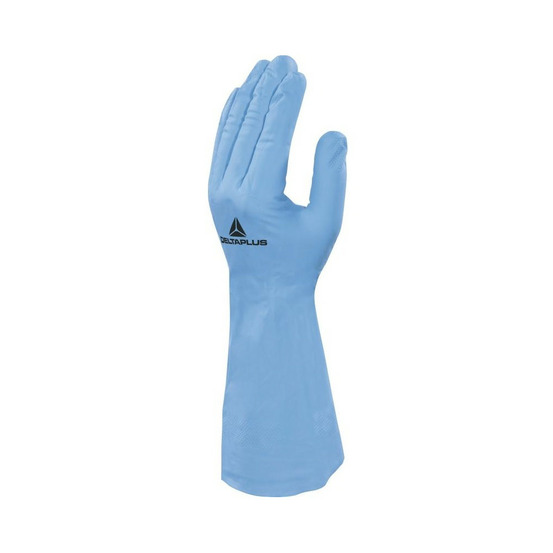Gant de protection chimique en nitrile nitrex bleu t8 9 delta plus ve830 8 9