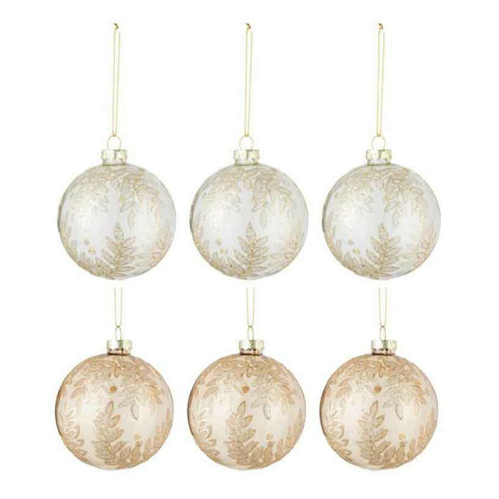 Lot de 6 boules de noël 