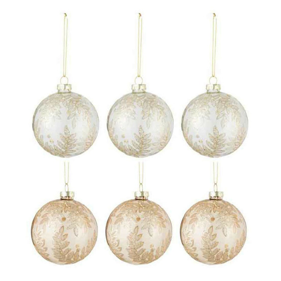 Lot de 6 boules de noël