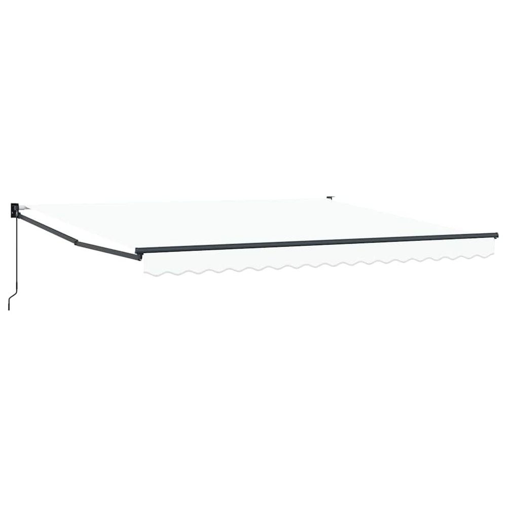 Auvent rétractable blanc 400 × 300 cm