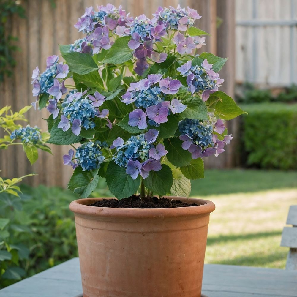 Plant in a Box - Hydrangea macrophylla 'Early Blue', 'Early Pink', 'Wudu' - Hortensia - Mélange de 6 - Pot 10,5cm - Hauteur 25-40cm