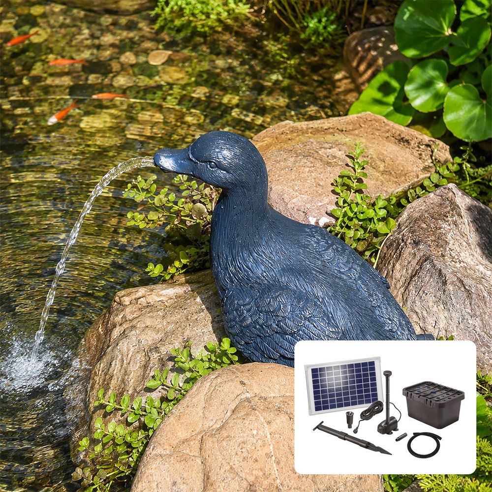 Kit fontaine canard avec pompe solaire directe 600l - 10w