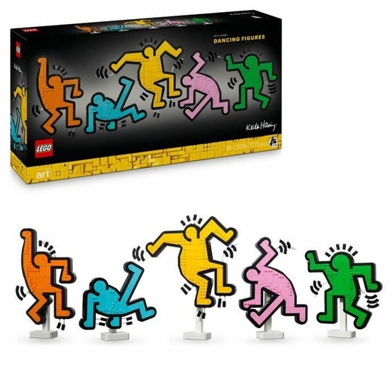 Lego art keith haring, les figures dansantes