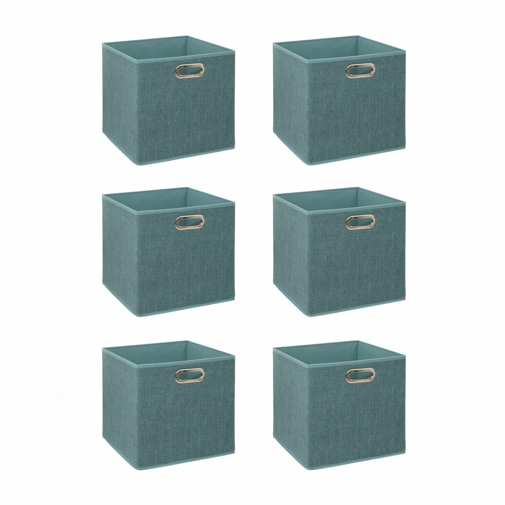 Lot de 6 boîtes de rangement en tissu mix 'n modul