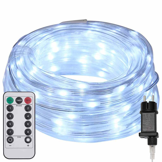 Lumière en corde avec 1200 led blanc froid 50 m pvc
