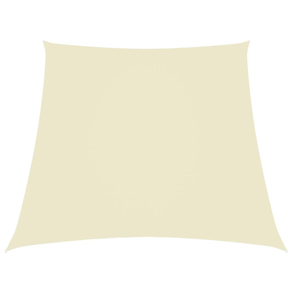 Voile de parasol tissu oxford trapèze 2/4x3 m crème