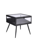 Mica decorations table d'appoint glenn - 38x40.5x38 cm - le fer - noir