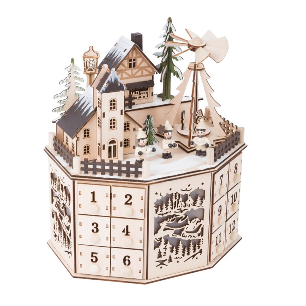 Calendrier de l'avent avec pyramide