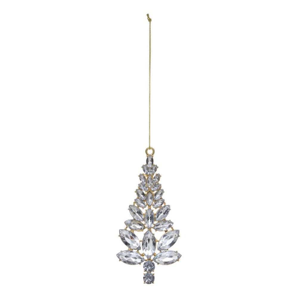 Sdn metal sapin strass 12cm