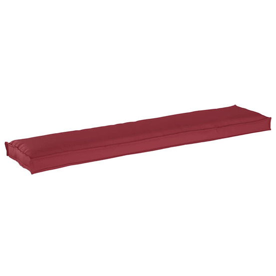 Coussin de palette bordeaux 180 x 40 x 8 cm tissu oxford