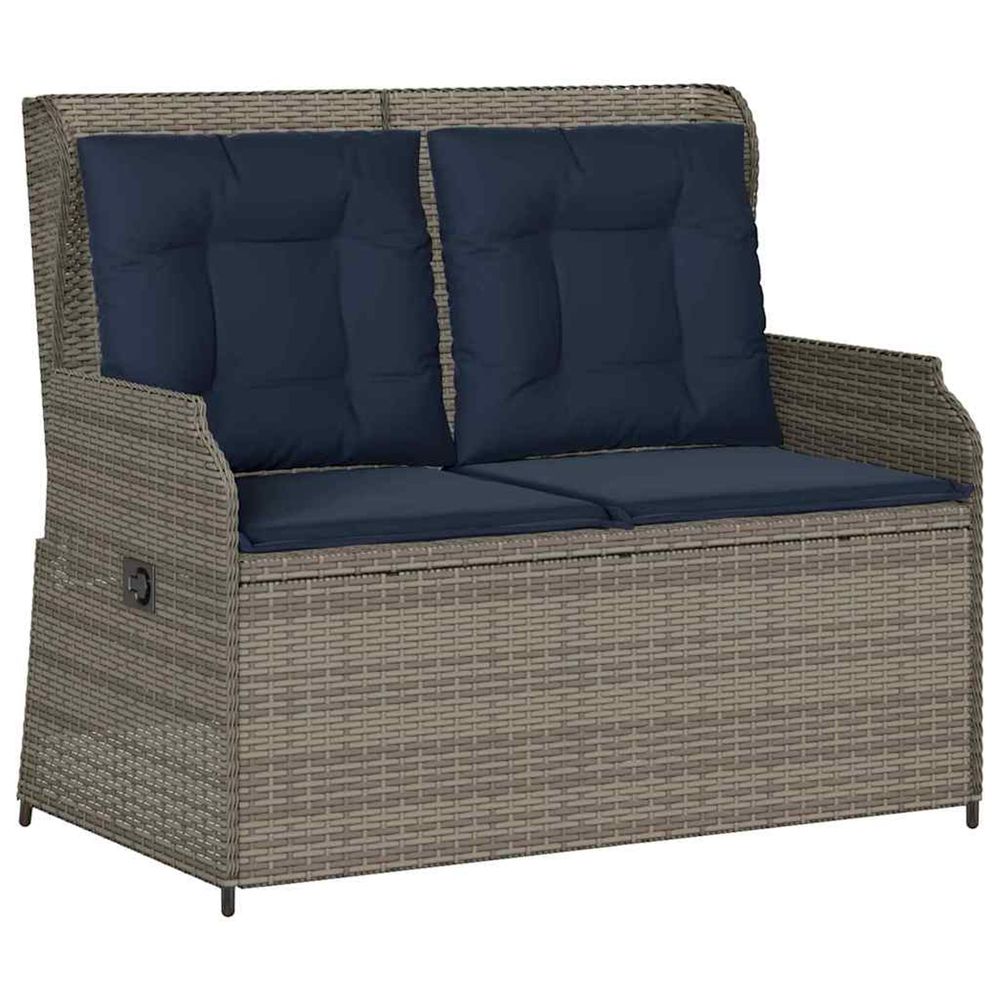 Banc de jardin gris polyrotin