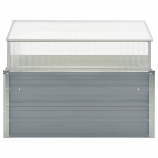 Serre 100 x 100 x 85 cm grise acier galvanisé