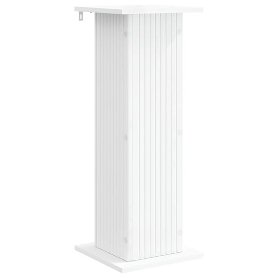 Support de plante blanc 30,5 x 30 x 80,5 cm bois d'ingénierie