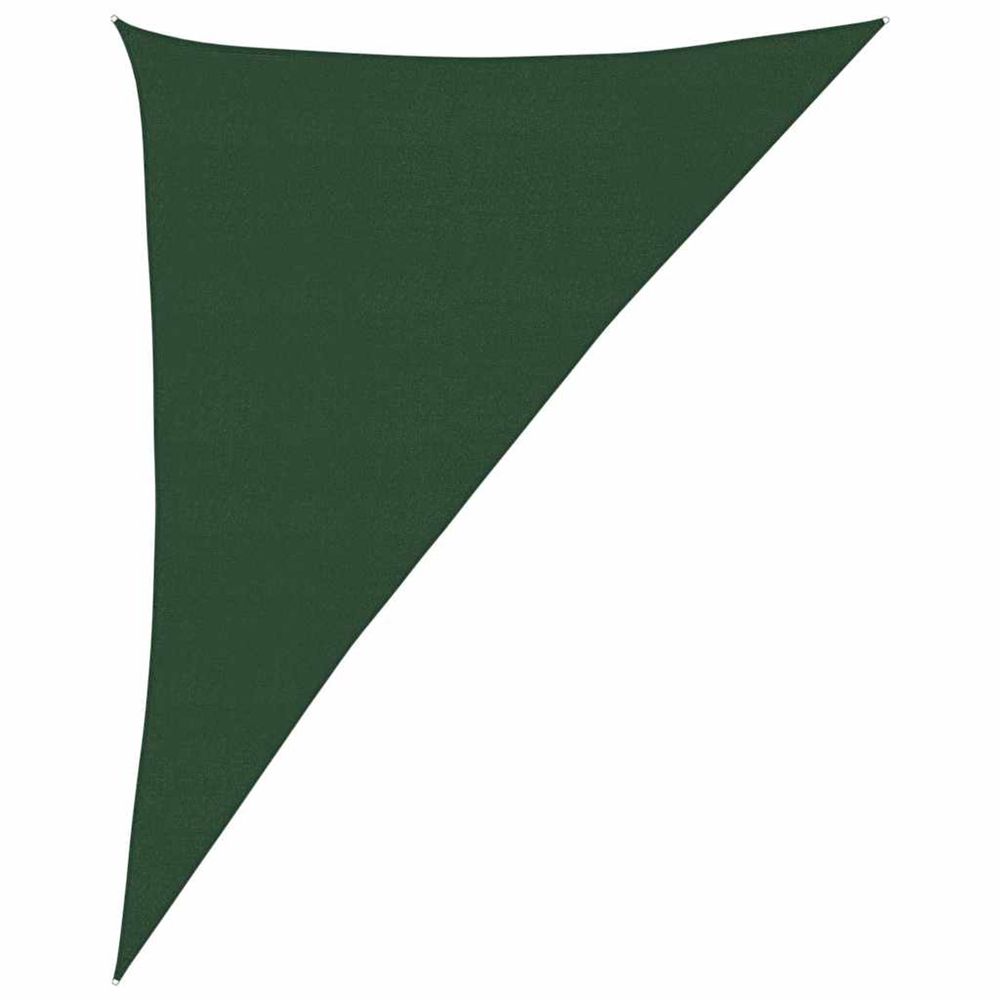 Voile d'ombrage 160 g/m² vert foncé 4x5x6,8 m pehd