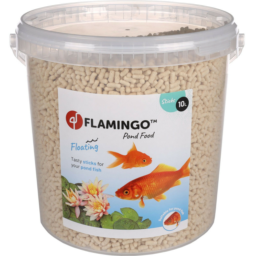 Nourriture poisson étang forme sticks seau 10 litres