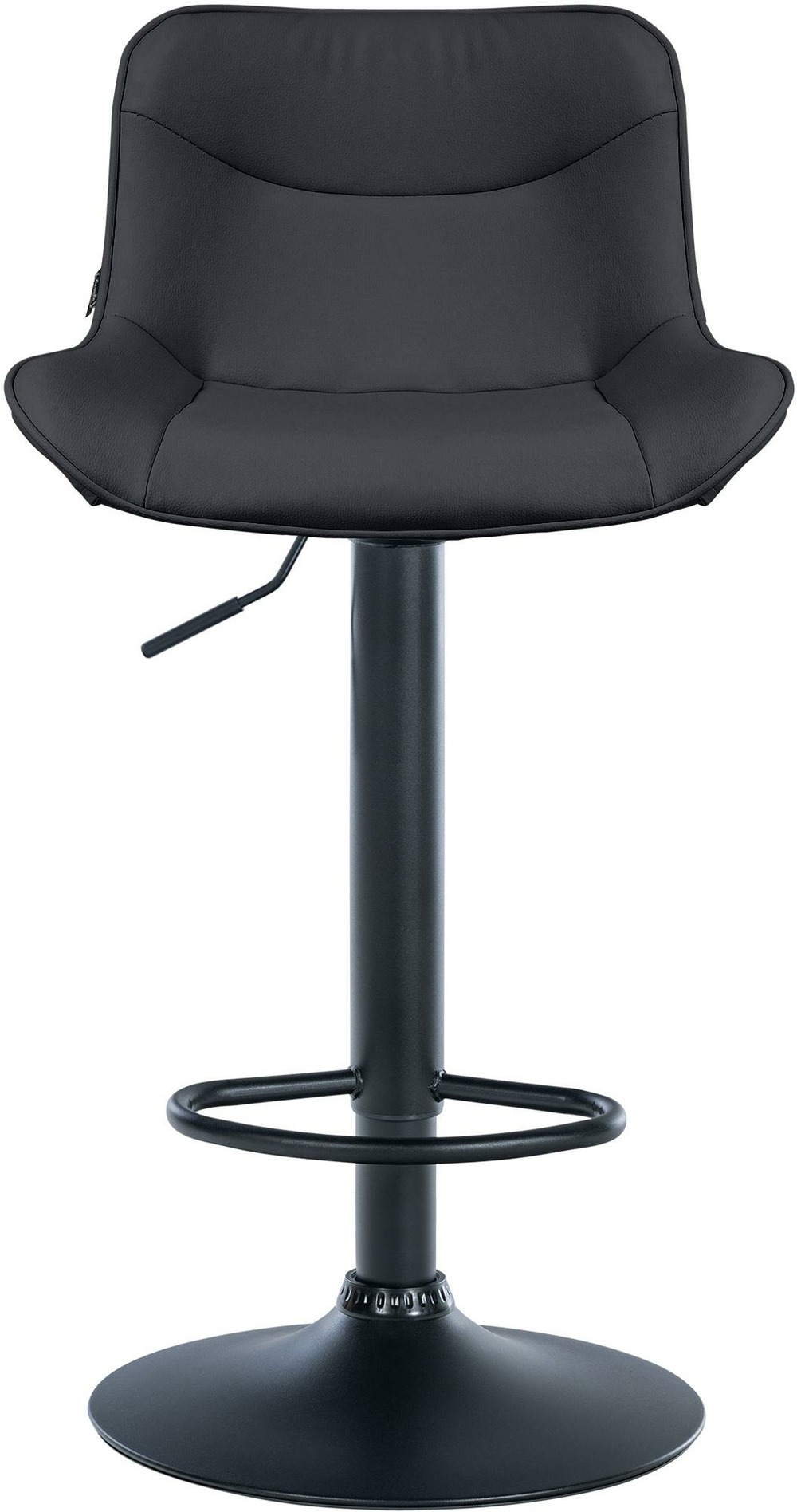 Tabouret de bar vonore simili cuir noir