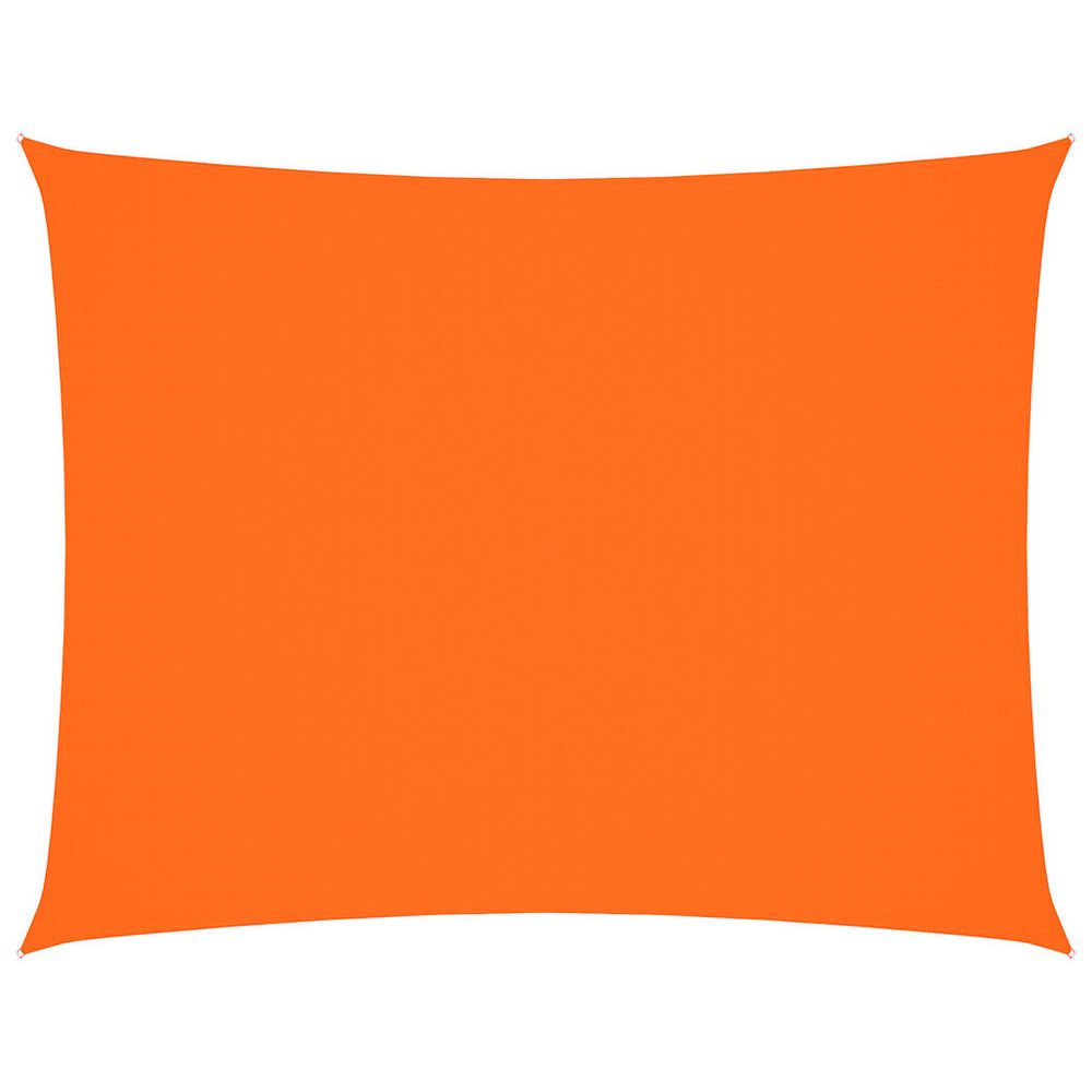 Voile de parasol tissu oxford rectangulaire 3,5x5 m orange