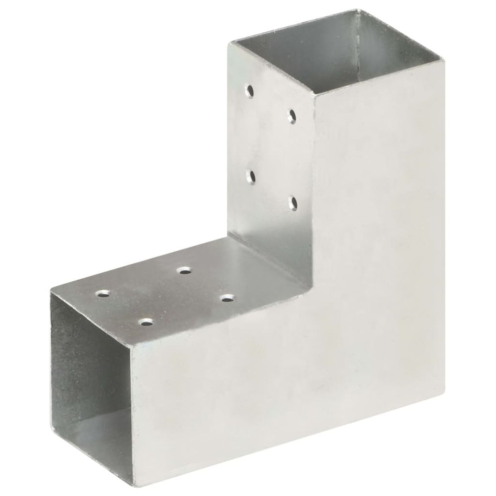 Connecteur de poteau forme en l métal galvanisé 71x71 mm