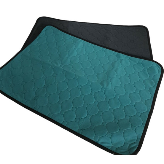 2 tapis éducateur lavable et réutilisable, m 69 x 41.5 cm gris vert, pour