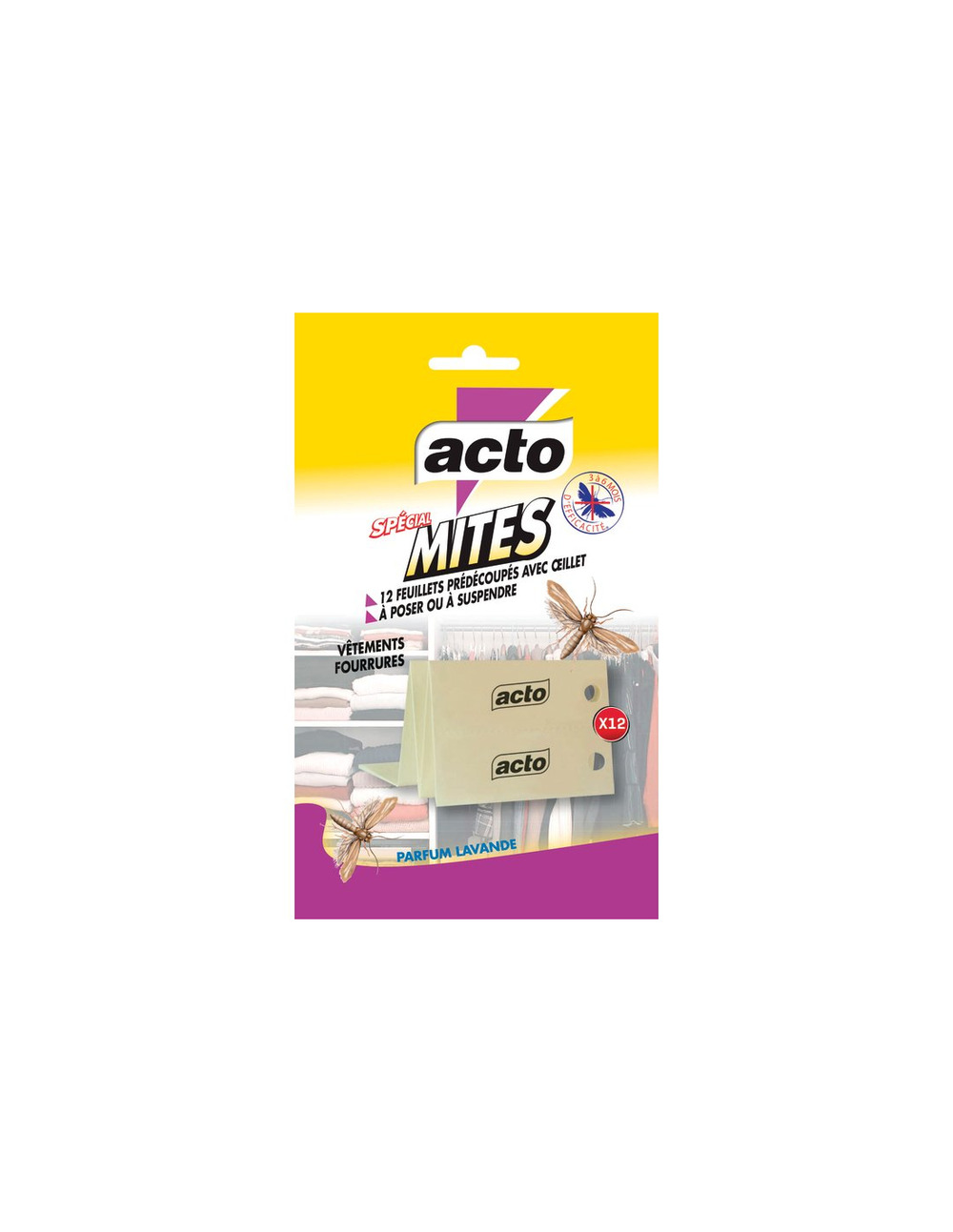 Feuillets mites textiles