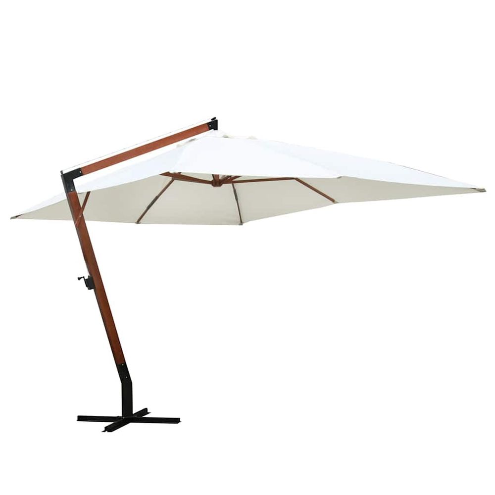Parasol 300 x 400 cm blanc