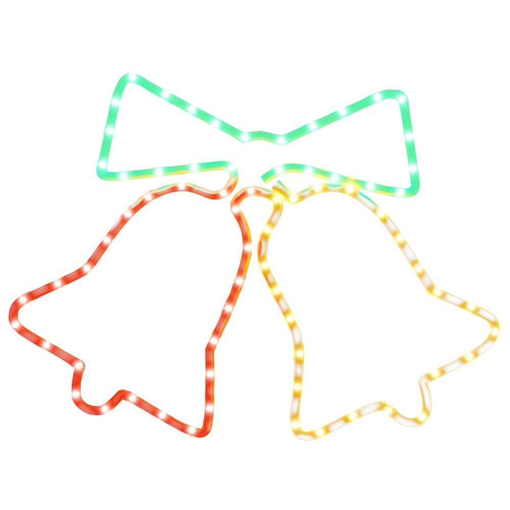 Figurine de cloches de noël avec 72 led 50x56 cm