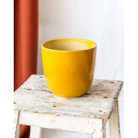 Cache pot oslo – jaune