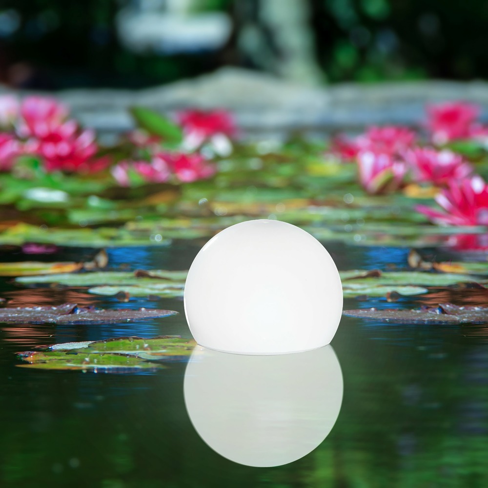Esotec solar lampe flottante float 25 boule lumineuse flottante outdoor ip66 102619
