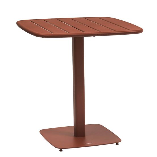 Table de jardin 2 places alegoria 70x70cm acajou