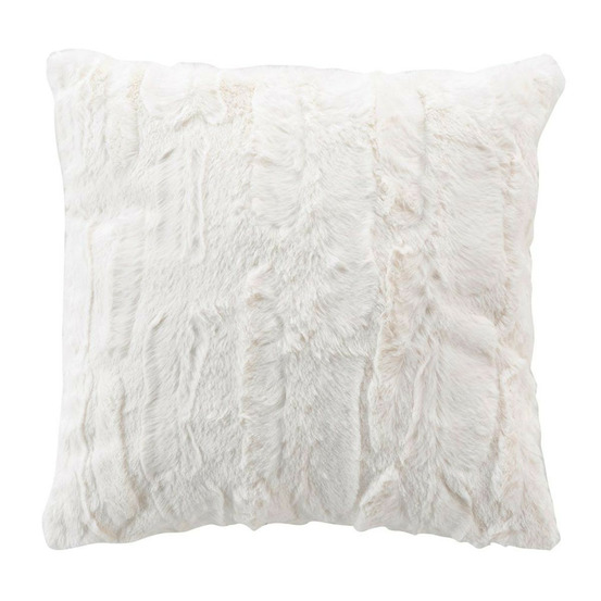 Coussin imitation fourrure