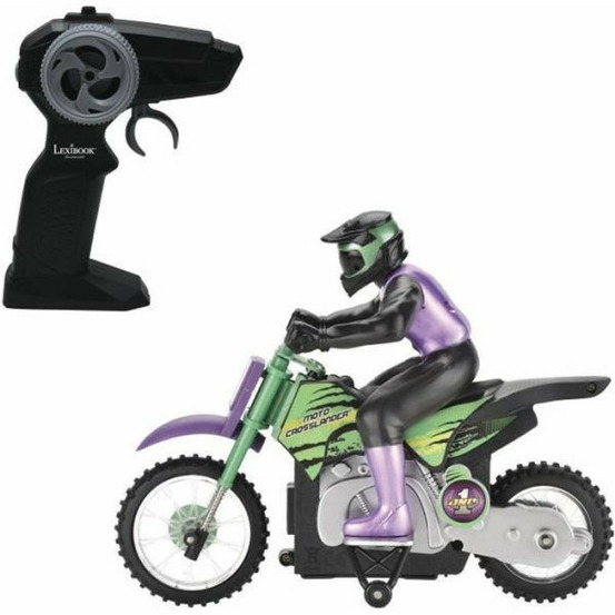 Moto crosslander lexibook - radiocommande 2.4 ghz - cascade extreme avec effets lumineux