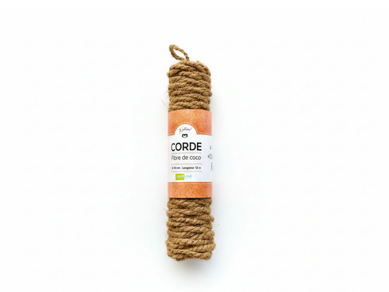 Corde en fibre de coco ø 14 mm - 12 m