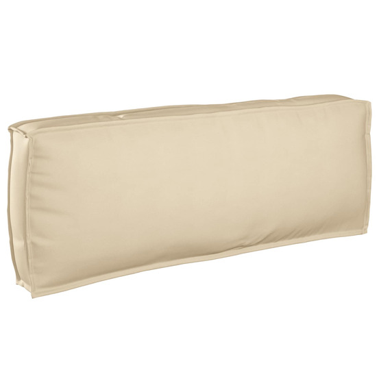 Coussin beige 120 x 40 x 12 cm tissu oxford