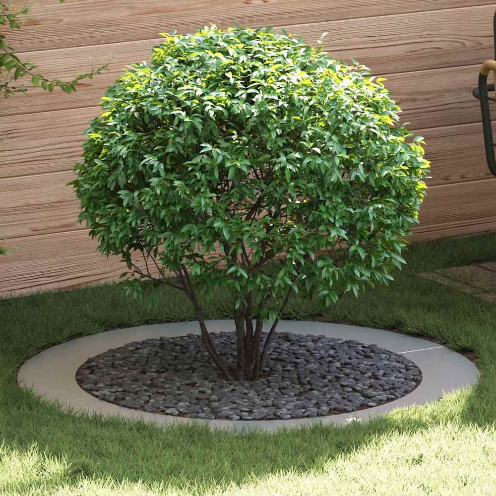 Entourage d'arbre plat acier galvanisé pour jardin protection parterre ø120 cm gris