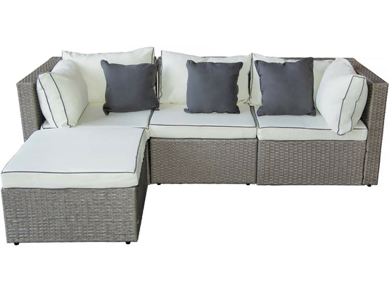 Salon de jardin bas en résine tressée