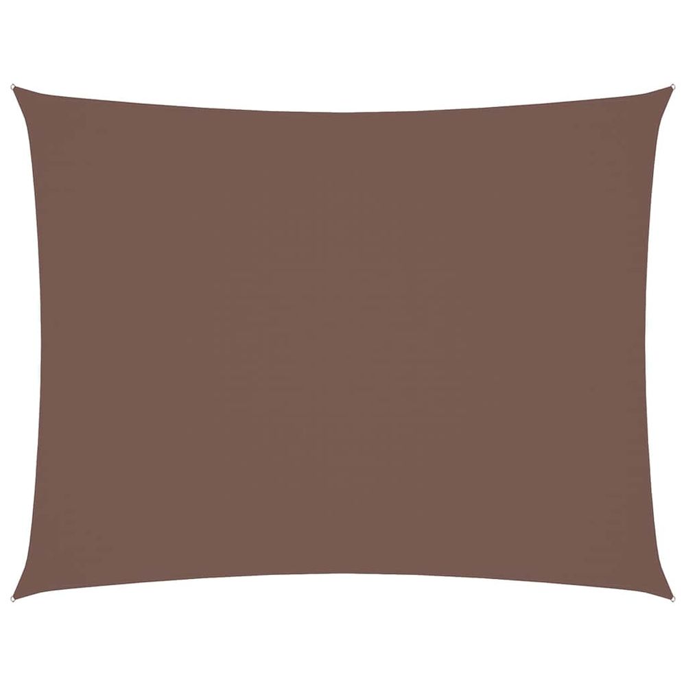 Voile de parasol tissu oxford rectangulaire 3x4,5 m marron