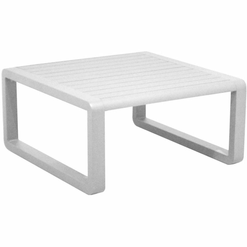Table basse de jardin en aluminium 80x80 cm tonio