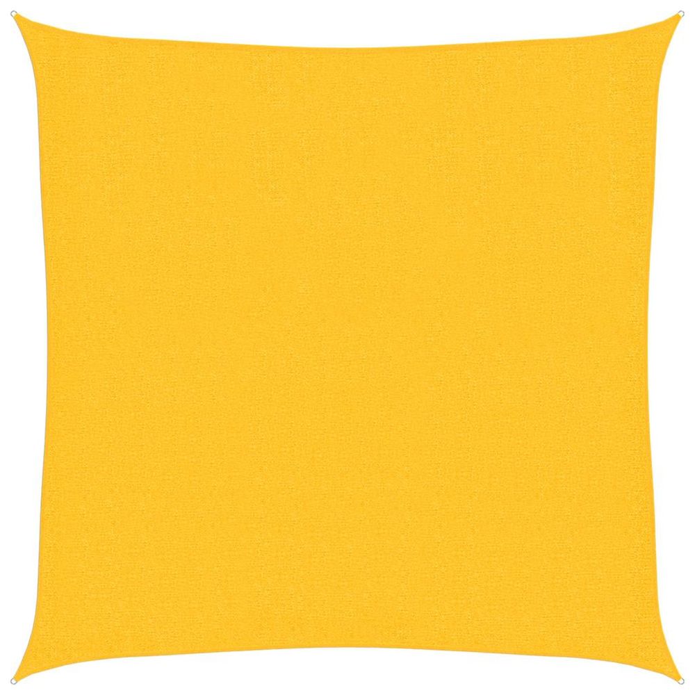Voile d'ombrage 160 g/m² jaune 3,6x3,6 m pehd