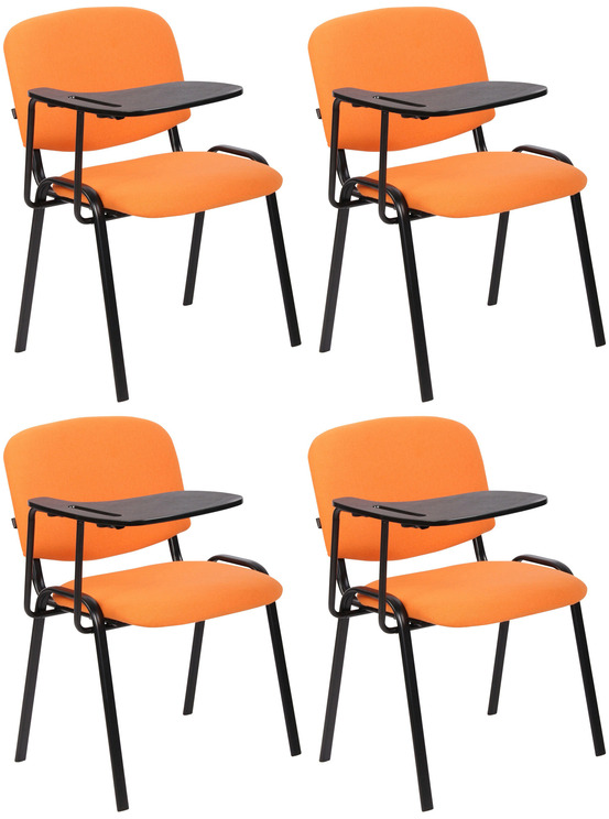 Lot de 4 chaises ken avec table pliante en tissu