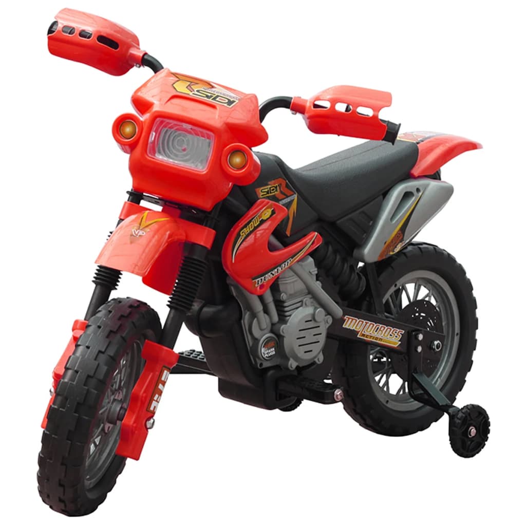 Moto pour enfants rouge et noir