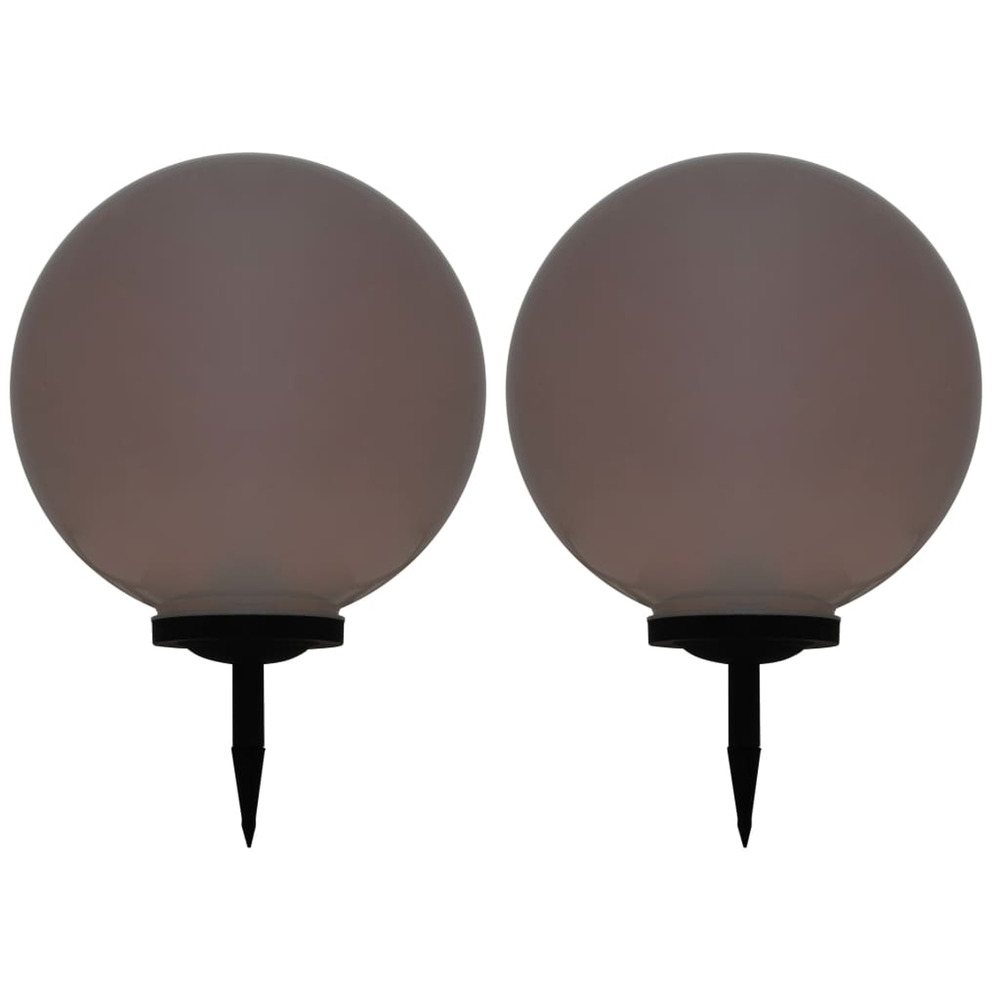 Lampes solaires sphériques led de jardin 2 pcs 50 cm rvb