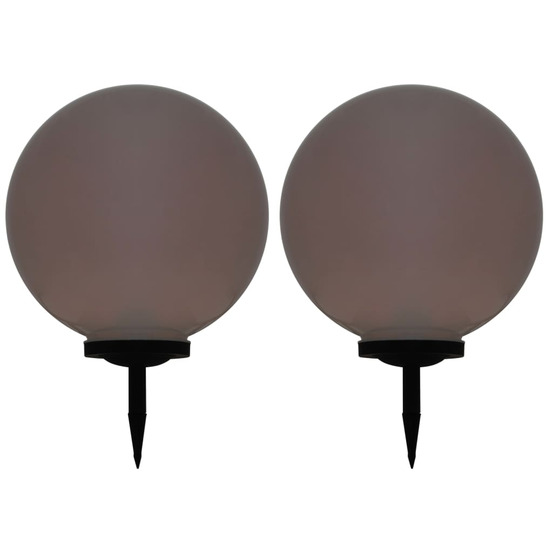 Lampes solaires sphériques led de jardin 2 pcs 50 cm rvb