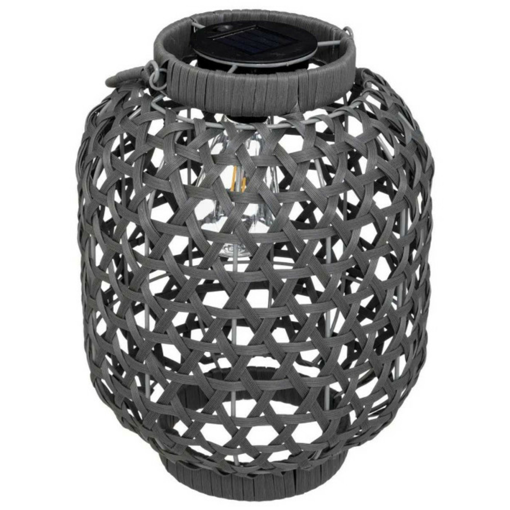 Lampe à poser solaire tola 32cm gris galet
