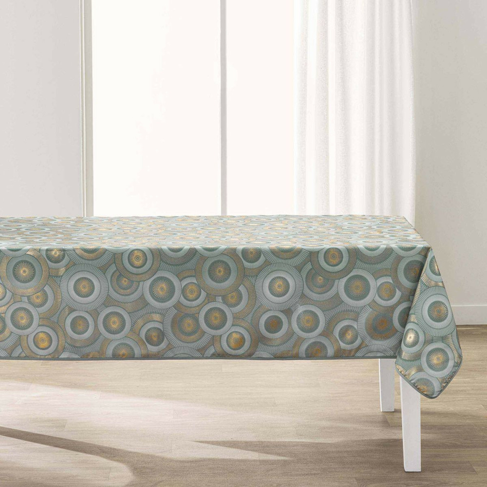 Nappe imprimé métallisé 